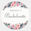 Search for pink rose bachelorette party stickers Floral