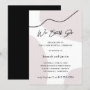 Search for modern abstract wedding invitations Black