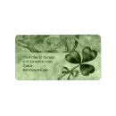 Search for harp return address labels Shamrocks