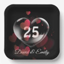 Search for 25th anniversary plates Heart