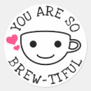 Search for coffee pun stickers Kawaii