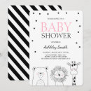 Search for pink safari baby shower invitations Zoo