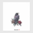 Search for black crow stickers Red