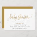Search for golden baby shower invitations Calligraphy