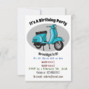 Search for scooter birthday invitations Motorbike