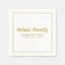Search for graduation napkins Elegant