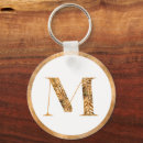 Search for vintage gold key rings Initial