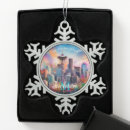 Search for pacific northwest christmas tree decorations Seattle skyline