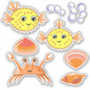 Search for orange fish stickers Sea