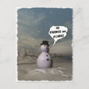 Search for winter humour postcards Snowman
