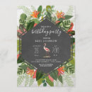 Search for tropical beach birthday invitations Flamingo