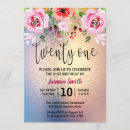 Search for floral 21st birthday invitations Twenty first
