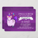 Search for mythical creature birthday invitations Cute