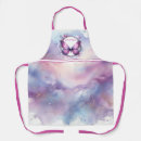 Search for purple butterfly aprons Watercolor