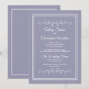 Search for lilac and white wedding invitations Modern