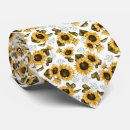 Search for watercolor floral ties Sunflower