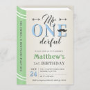 Search for gentleman birthday invitations Mr onederful