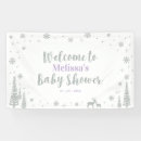 Search for purple and silver banners Girl baby shower