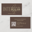Search for interior design business cards Simple