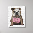 Search for bulldog canvas prints Steampunk