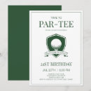 Search for green 21st birthday invitations Green and white