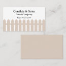 Search for wood fence business cards Fencing