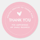 Search for customer appreciation stickers Blush pink