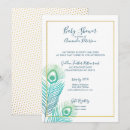 Search for peacock baby shower invitations Trendy