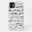 Search for sheet music iphone cases Black and white