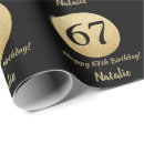Search for 67 wrapping paper 67th birthday