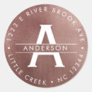 Search for monogram return address stickers Stylish