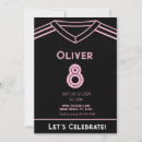Search for girls football birthday invitations Pink