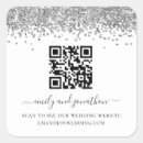 Search for silver square wedding stickers Glam