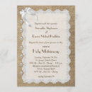 Search for burlap and lace wedding invitations Modern