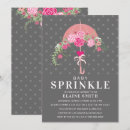 Search for pink umbrella invitations Baby sprinkle