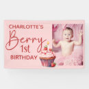 Search for strawberry banners Strawberry birthday party