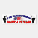 Search for thank a vet bumper stickers Usa