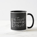 Search for tassel was worth the hassle mugs Black and white