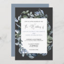 Search for blue floral wreath invitations Minimal