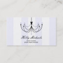 Search for chandelier business cards Fancy