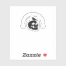 Search for vintage halloween wedding stickers Black and white