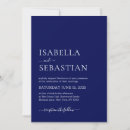 Search for dark blue wedding invitations Simple