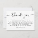 Search for plain thank you cards Black and white