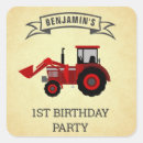 Search for red tractor stickers Birthday