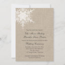 Search for rustic christmas wedding invitations Snowflakes