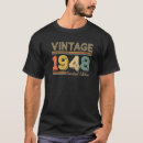 Search for vintage 1948 tshirts Birthday
