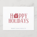Search for real estate christmas postcards Red