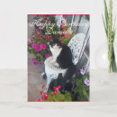 Search for flowers and cats cards For her