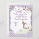 Search for lavender and green baby shower invitations Flowers