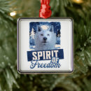 Search for arctic wolf christmas tree decorations Wild animal